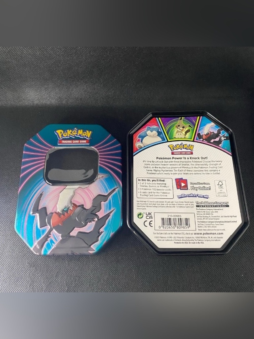 Empty Pokemon Mighty Mysterious Tin: Darkrai